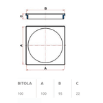 Porta Grelha Branco para Grelha Quadrada 100mm 27611222 Tigre 