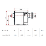 Corpo da Caixa Sifonada 100x150x50mm 27150217 Tigre