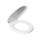 Assento Sanitário Oval Almofadado Branco PR1063-2