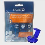 Conector Elétrico Emenda e Derivação Azul 0,75 a 1,50mm Tigre