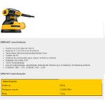 Lixadeira Roto Orbital 5" Dwe6421 275w Dewalt