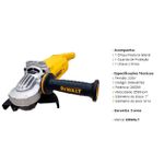 Esmerilhadeira 7'' 2600W Dwe497 220V Dewalt 