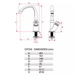Torneira Plástica Automática para Lavatório 300000654 Tigre
