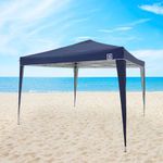 Tenda Gazebo Dobrável 3m x 3m Poliéster Azul Bel 330300