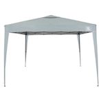 Tenda Gazebo Dobrável 3m x 3m Poliéster Cinza Bel 330800