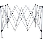 Tenda Gazebo Dobrável 3m x 3m Poliéster Cinza Bel 330800