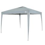 Tenda Gazebo Dobrável 3m x 3m Poliéster Cinza Bel 330800