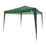 Tenda Gazebo Dobrável 3m x 3m Poliéster Verde Bel 331200