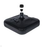 Base para Guarda-Sol ou Ombrelone 18 Kg Quadrada em Plástico Preta Bel 70027107