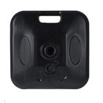 Base para Guarda-Sol ou Ombrelone 18 Kg Quadrada em Plástico Preta Bel 70027107