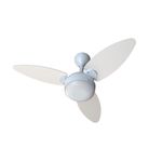 Ventilador Teto Elluz Branco e Cinza 11184 Ventisol Bivolt