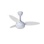 Ventilador Teto Elluz Branco e Cinza 11184 Ventisol Bivolt