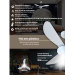 Ventilador Teto Mistral Led Branco 14225 Ventisol Bivolt