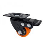 Rodizio Giratorio Placa Freio 210 Laranja A09120-GF