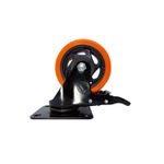 Rodizio Giratório Placa Freio 312 Laranja A09130-GF