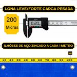 Lona Reforçada Polietileno Azul 12 x 10 Metros 200 Micras Vonder