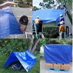 Lona Reforçada Polietileno Azul 6 x 6 Metros 200 Micras Vonder