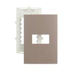 Placa 4 x 2 Argila 1 Posto Linha Sleek Margirius