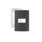 Placa 4 x 2 Grafite 1 Posto Linha Sleek Margirius