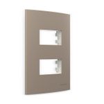 Placa 4 x 2 Argila 2 Postos Separados Linha Sleek Margirius