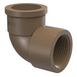 Joelho Pvc Marrom 90º Graus LR Soldável com Rosca 20 x 1/2 Tigre