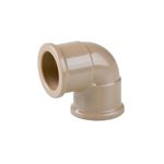 Joelho Pvc Marrom Soldável 90º Graus 25mm Plastubos