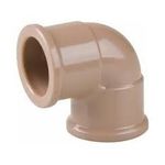 Joelho Pvc Marrom Soldável 90º Graus 50mm Plastubos