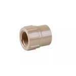 Luva Pvc Marrom LR Soldável Com Rosca 50 x 1.1/2 Plastubos