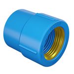 Luva LR Azul com Bucha Latão 25mm x 1/2 Fortlev