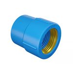 Luva LR Azul com Bucha Latão 25mm x 3/4 Fortlev