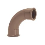 Curva Marrom Soldável 90º Graus 75mm Amanco