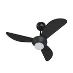Ventilador Teto Mistral Led Preto 14664 Ventisol Bivolt
