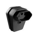 Pino Femea Extra Grande 2P+T 20A Prensa Cabo Preto Margirius 22662
