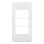 Placa com Suporte Sleek Condulete 1' pol 3 Postos Branco Margirius 22422
