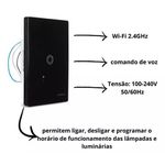 Interruptor Inteligente Touch 1 Tecla Bivolt Ebony Margirius 22094