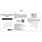 Interruptor Inteligente Touch 2 Teclas Branco Bivolt 21561 Margirius