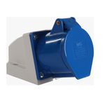 Tomada Industrial Sobrepor 32A 3P+T Azul Margirius 21606