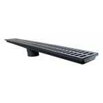 Grelha Ralo Pluvial Linear com Coletor 15x100cm Alumínio Sáida para Baixo