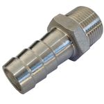 Espigão Macho Inox Rosca 3/4 X 3/4''