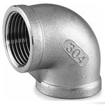 Cotovelo 90° Femea X Femea Inox Rosca 1.12'' 