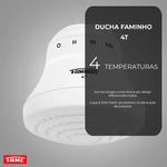 Ducha Faminho 4T Com Cano 30cm Branca Fame
