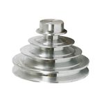 Polia de Aluminio Escalonada 50 x 75 x 100 x 125 com 4 Canais A Alucal