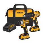 Combo 20V Parafusadeira e Furadeira Impacto DCD7781 e Parafusadeira de Impacto DCF7871 DEWALT DCK276D2