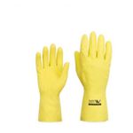Luva de Látex Natural Verniz Silver Slim Amarela