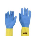 Luva de Látex Neoprene Bicolor Slim Volk