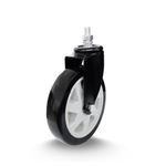 Rodizio Giratório Espiga Freio 412 Preto Colson