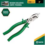 Alicate Corte Tesoura Profissional Isolado 8" Sata ST72504L