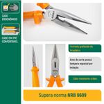Alicate Meiacana Curto Isolado de 6" Sata ST70041AST