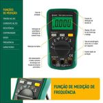 Mini Multímetro Digital com Medição de Frequência Sata ST03007?