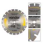 Disco Diamantado 350mm Asfalto Concreto 1268350050 Vonder